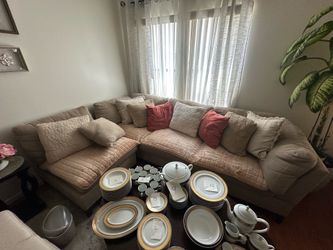 Couch brown sand beige