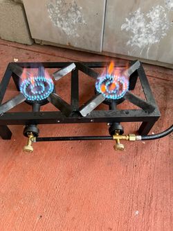 Propane gas burners.