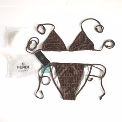 Fashion Bikini Size M Brown