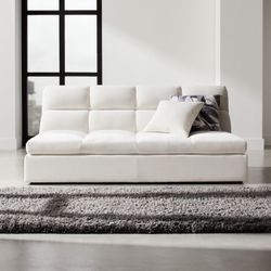 Chill Ivory Chaise Lounge Sofa