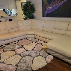 Italsofa Leather Sectional With Chaise
