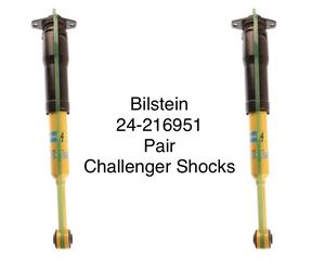 24-216951 Rear Bilstein B6 Performance Shocks for 2011-2024 Dodge Charger AWD / RWD