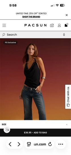 Black halter Pacsun