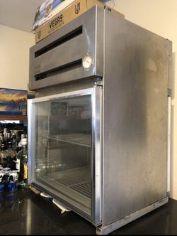 GRAB N GO Commercial beverage fridge. 2 Sided Doors. 