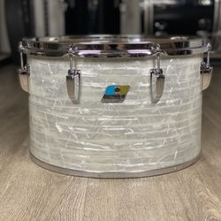 Ludwig 10x16 No. 700 Timp-Tom Drum 1970s White Marine Pearl