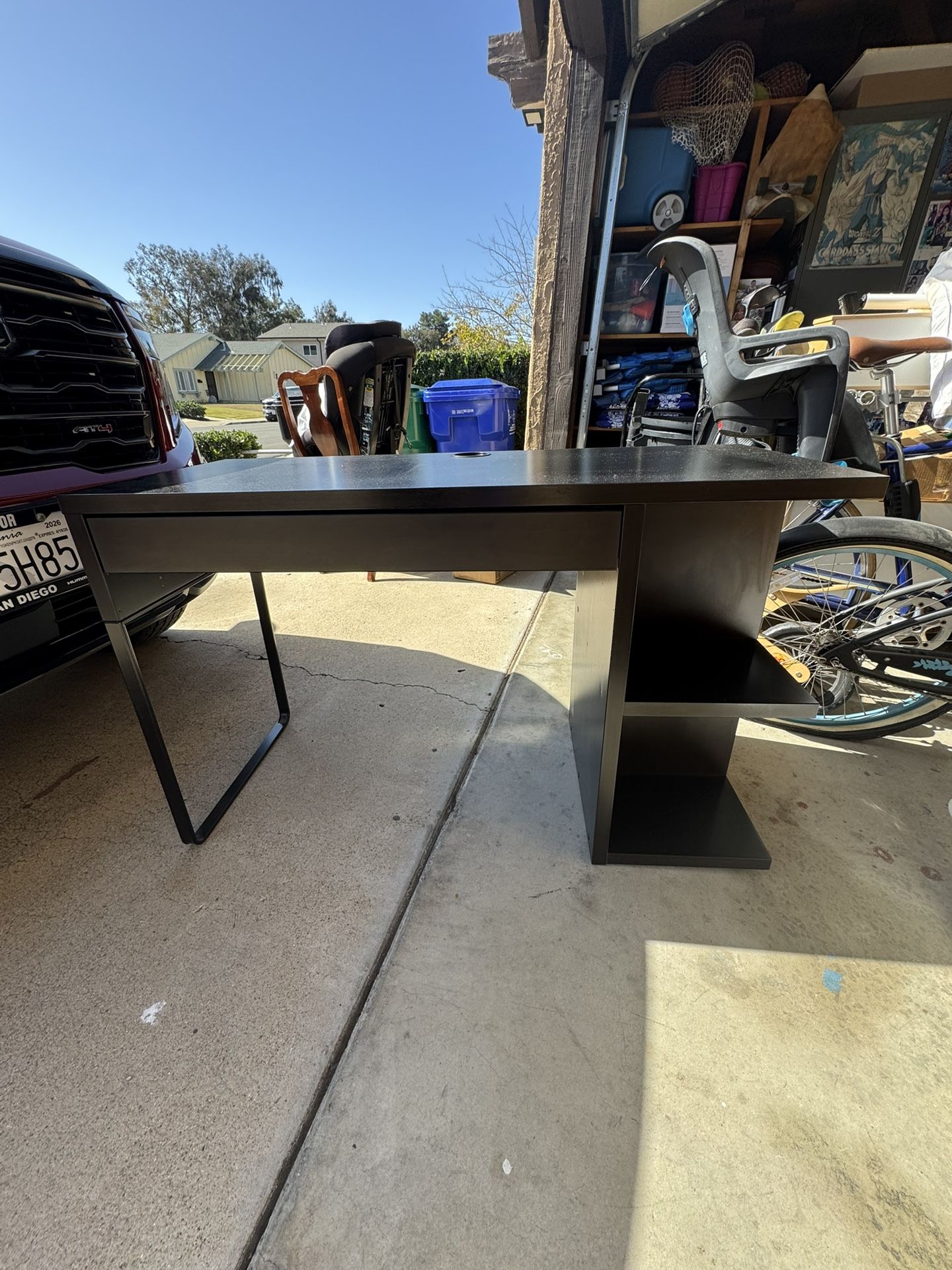 IKEA Desk w/ Storage Shelves