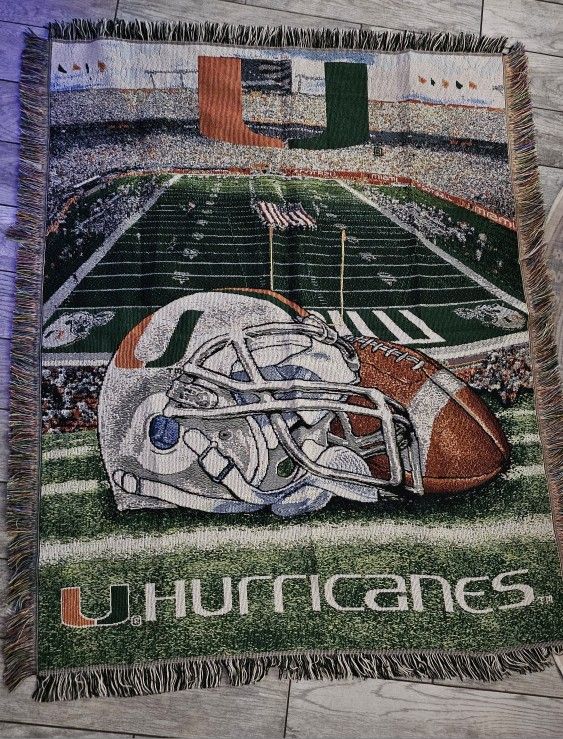 Miami Hurricanes Blanket/tapestry 