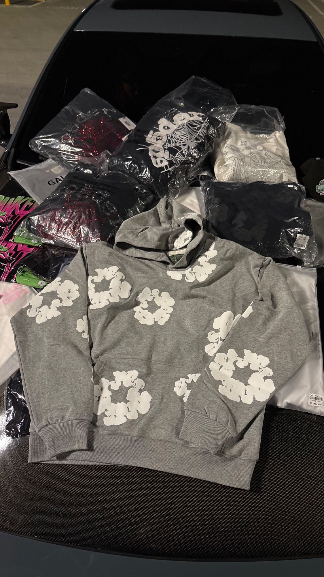 Grey Denim Tears Hoodie