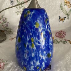 Vintage Lugar Seco Solamente Handcrafted Glass Pendant Light 