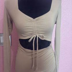 Midi Tan Dress 