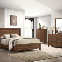 Queen Bedroom Set Includes Dresser Mirror Nightstand 