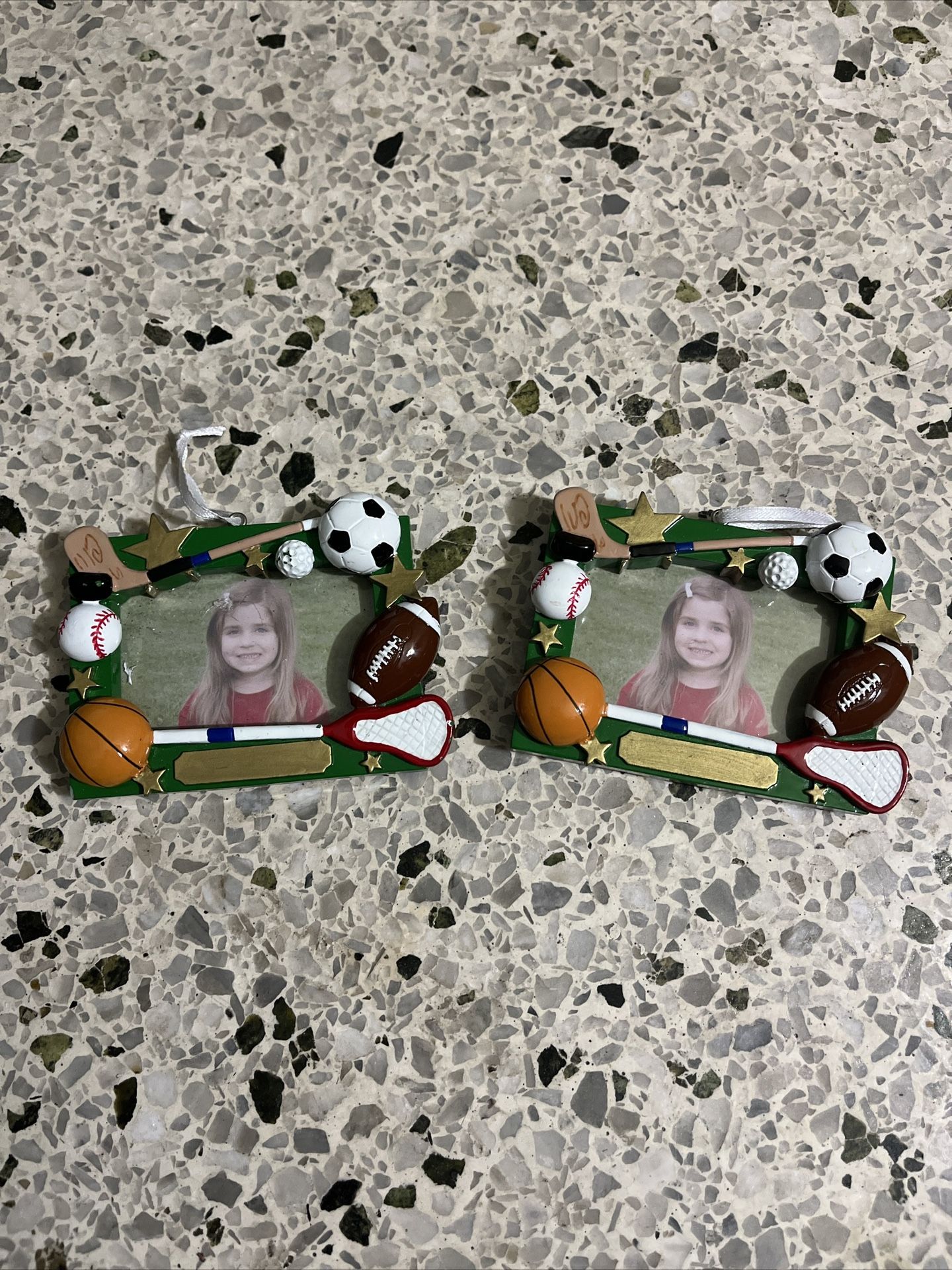 Sports Lovers Picture Frame Personalized Christmas Tree Ornament Christmas Gift