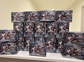 2025 Topps Chrome NFL Football Blaster Value Box Boxes Sealed