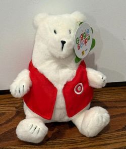 Giggle Scape Plush Target Vest 7" Polar Bear, Exclusive!!