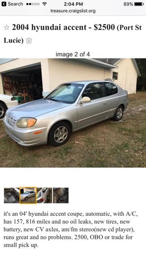 2004 Hyundai Accent For Sale In Port St Lucie Fl Offerup