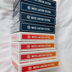 8 WATER LANTERN PLAYING CARDS & CONVERSATION CARDS
