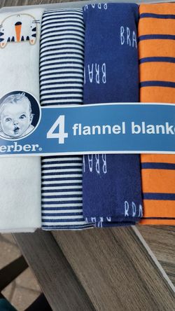 Gerber 4 flannel blankets