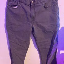 Grey Carhartt Relaxed Fit Work Jeans Size 38x34
