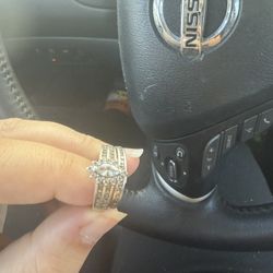 Size 7 Diamond Engagement/wedding Bands