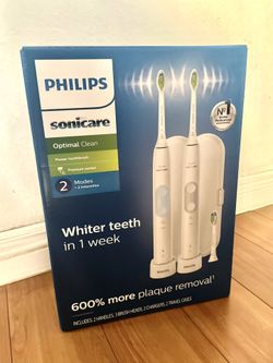 Brand New***One Toothbrush***Phillips Sonicare Optimal Clean Electric Toothbrush