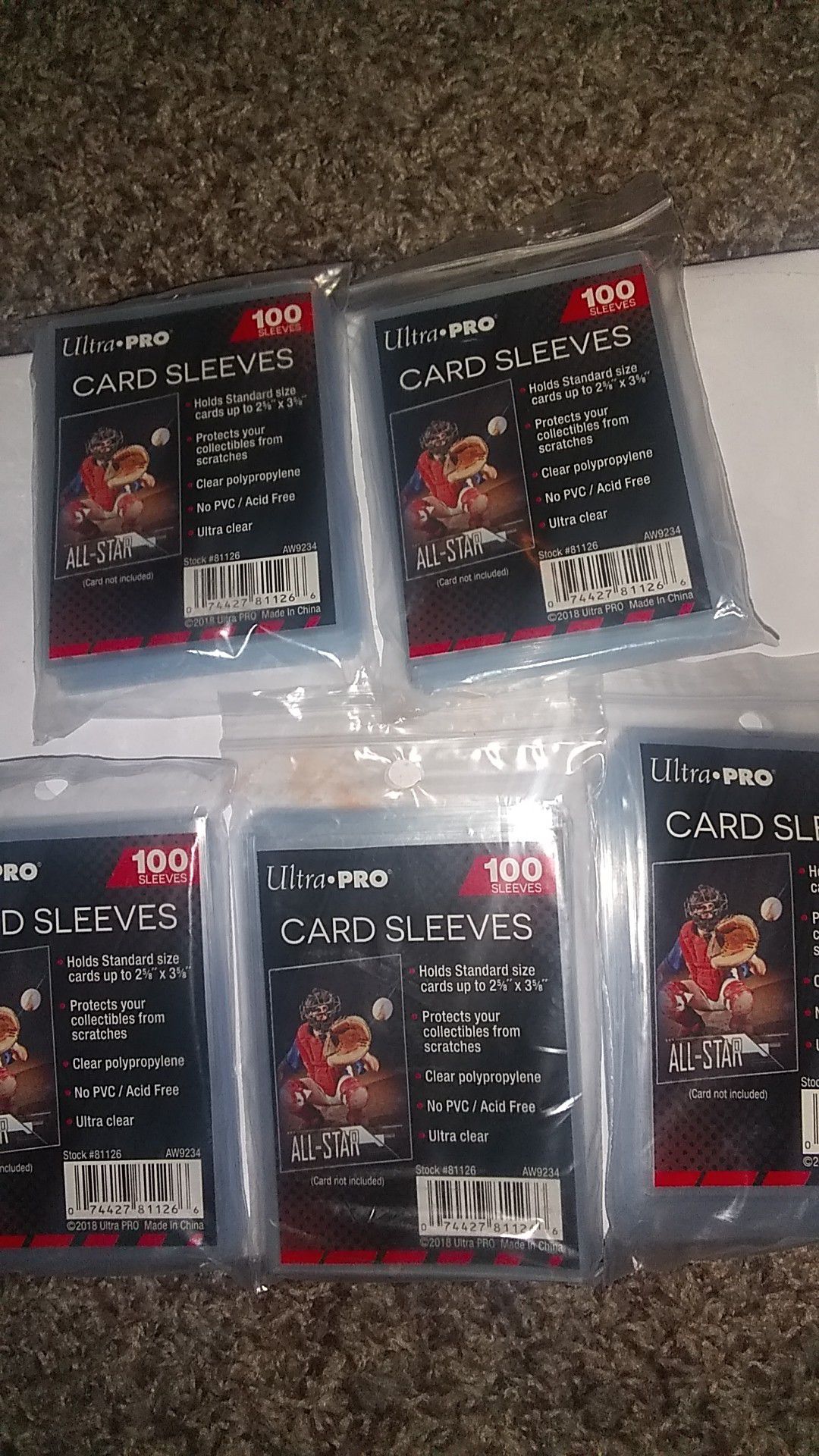 Ultra pro card sleeves 100 per pack