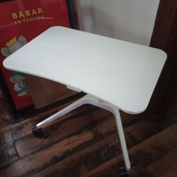 Unique Furniture Workpad Height Adjustable Laptop Cart Mobile Desk Standing