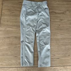 Youth Under Armour Gray Baseball Pants  Size Small