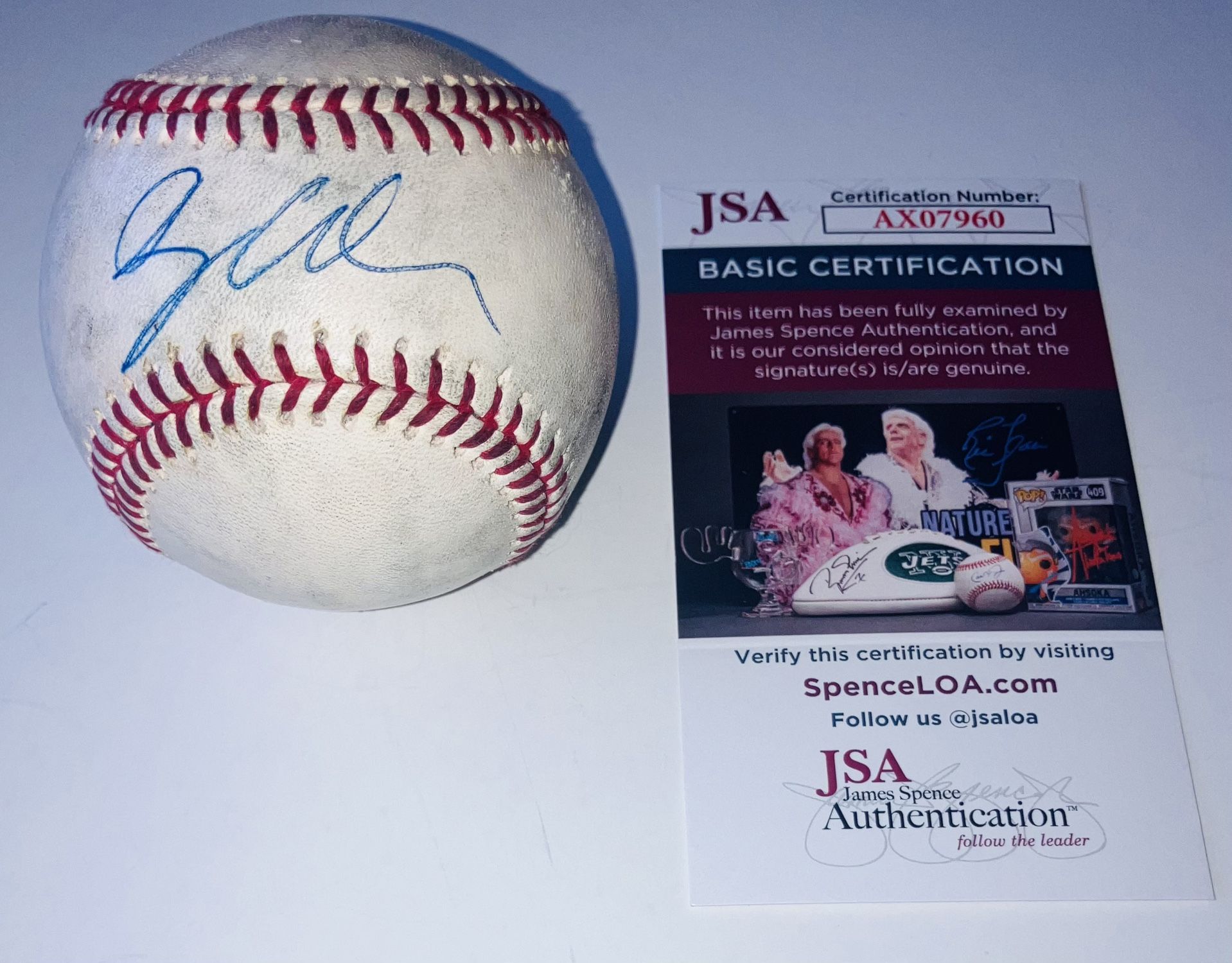 BRYAN WOO SEATTLE MARINERS STAR SIGNED AUTOGRAPHED GU MLB BASEBALL JSA COA RARE!