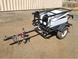 Camping / Utility Trailer – Lockable Storage & Rack