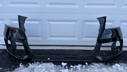 BLACK 2013-2017 AUDI Q5 FRONT BUMPER COVER OEM 8R0807437AH