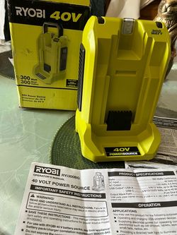 Ryobi 40V 300-Watt Portable Battery  Power Source
