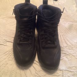 Black Jordan 12s