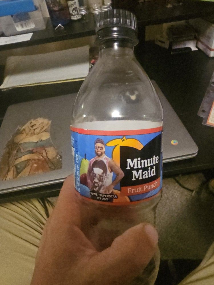 Minute Maid Fruit Punch Jey Uso Empty Bottle