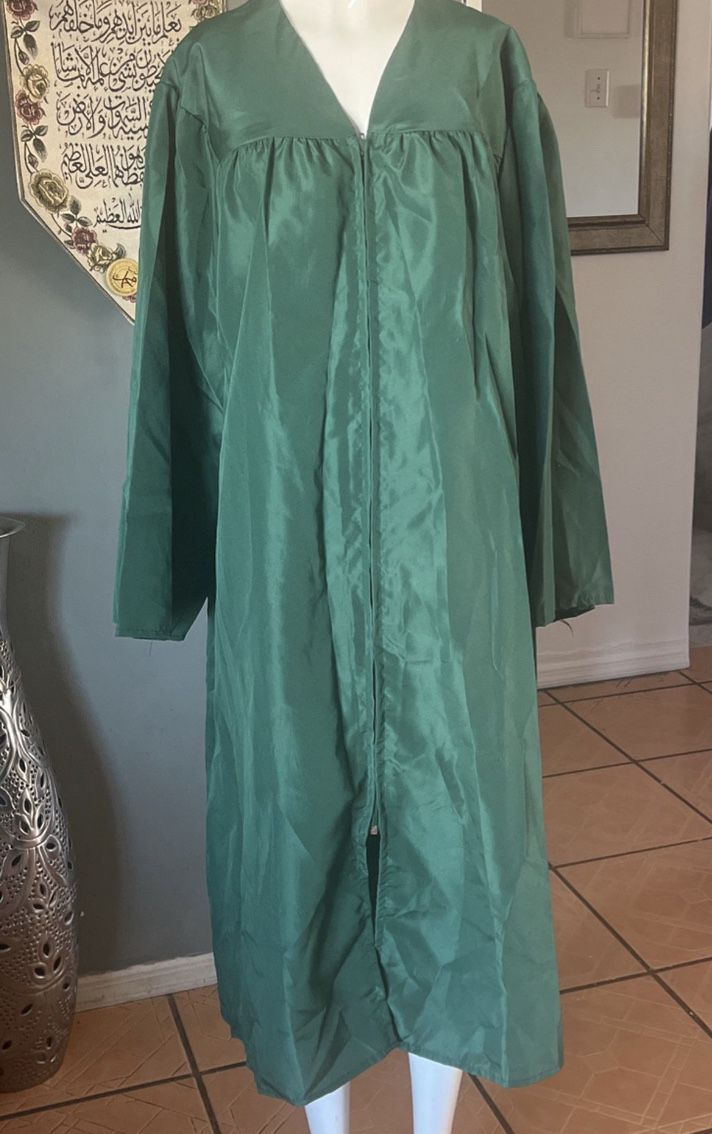Green Graduation Gown 