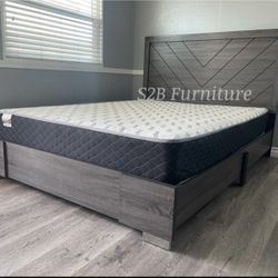 King Size Alpine Platform With Orthopedic Mattress 