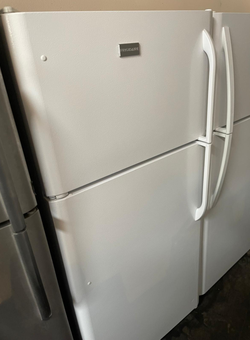 Frigidaire Top Mount Fridge – White, Clean Interior