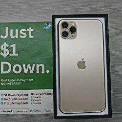 Apple IPhone 13 Pro Max 256gb  Unlocked, FREE Smartwach/ Headphones. Pay $1 Today Rest in payments. NO CREDIT NEEDED FINANCING