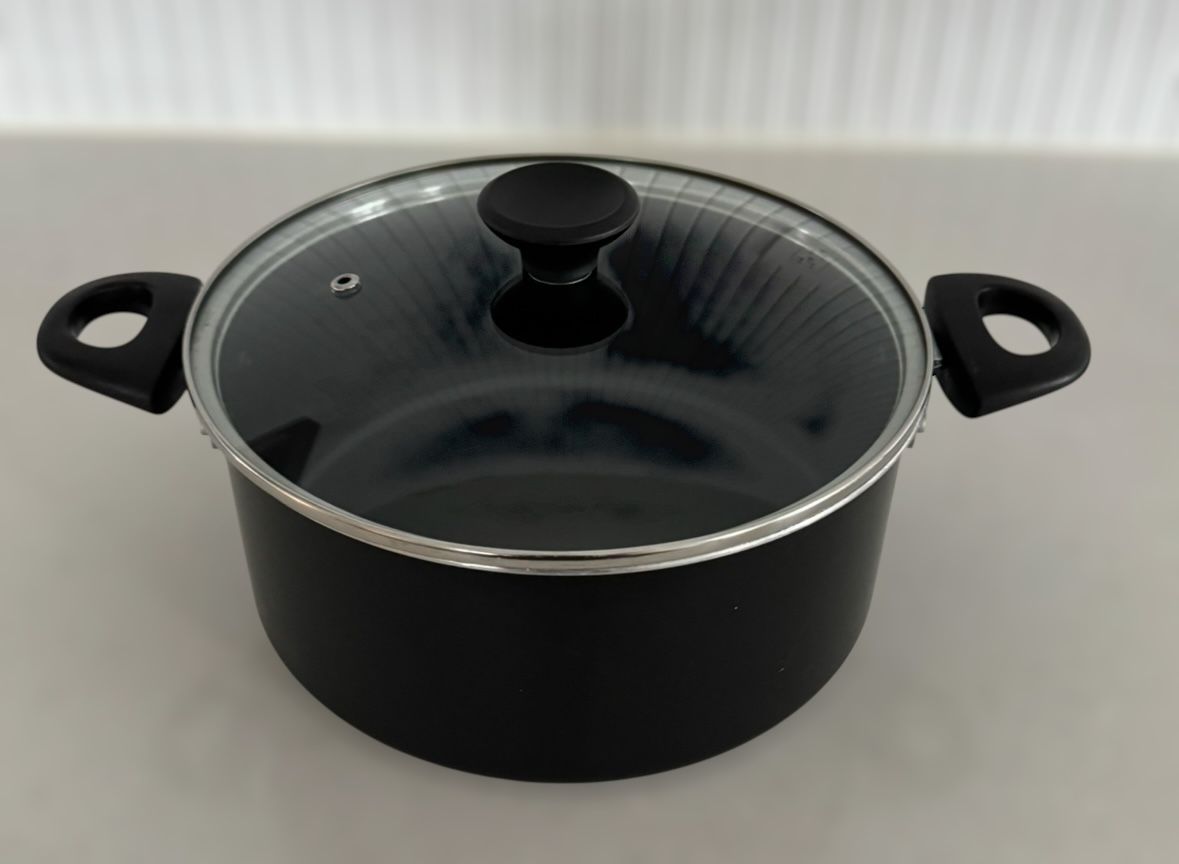 Black Tools of the Trade 5 Qt. Pot With Glass Lid