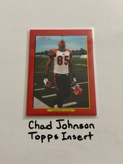 Chad Johnson Cincinnati Bengals All-Pro WR Topps Short Print Insert Card.