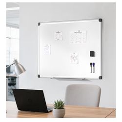 VUSIGN Magnetic Whiteboard 48" x 36", Large Dry Erase Board for Wall with Silver Frame, Wall-Mounted White Board for Office, Classroom & Ho=620