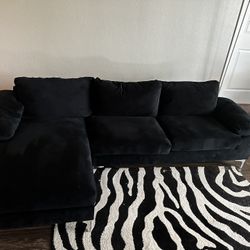 Black L Couch