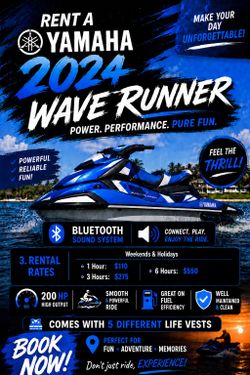 2024 Yamaha WaveRunner for rent