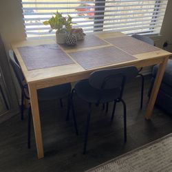 Dining table and chairs 