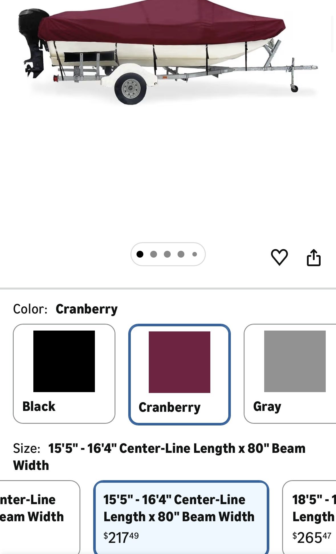 Taylor Made Boat Cover