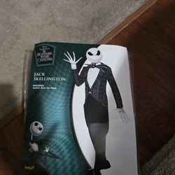 HALLOWEEN 🎃 JACK SKELLINGTON COSTUME ADULT SMALL NEW