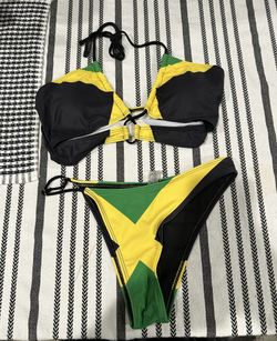 Jamaican flag bikini