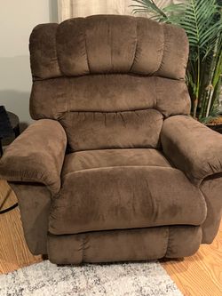 La-Z-Boy Brown Fabric Rocker Recliner Chair