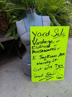 Yard sale, vintage sale City of Orange, 55 fwy and Katella E. Jackson Ave and Handy st 92867 sat 6/13.  7 am
