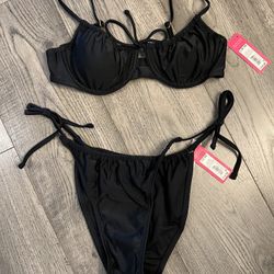 Target Juniors Black Bikini Size L 
