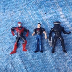 DC Action Figure Lot Superboy Black Manta Red Lantern